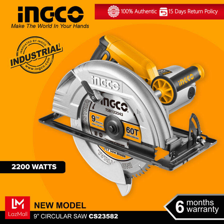 Ingco Industrial Circular Saw 9 2200W CS2358 CS23582 IPT Lazada PH