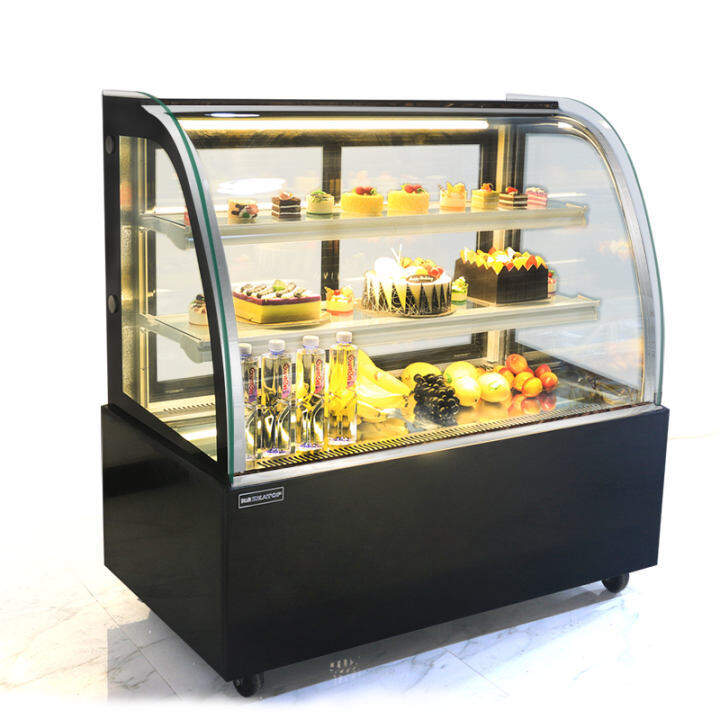 ZZUOM Commercial Fresh Keeping Cake Cabinets Refrigerated Display