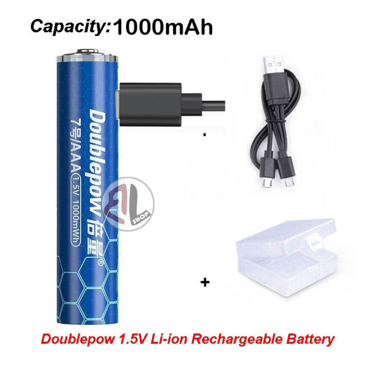 Doublepow Aaa Mwh Mah V Micro Usb Charge Li Ion