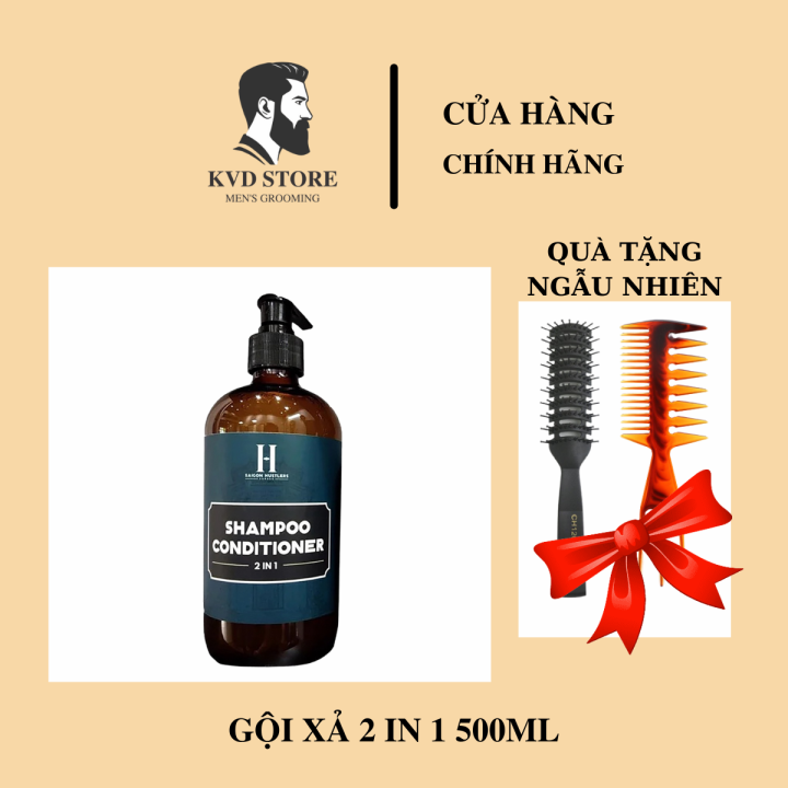 Chính Hãng Dầu Gội Xả Tóc Nam 2 in 1 Saigon Hustlers Shampoo