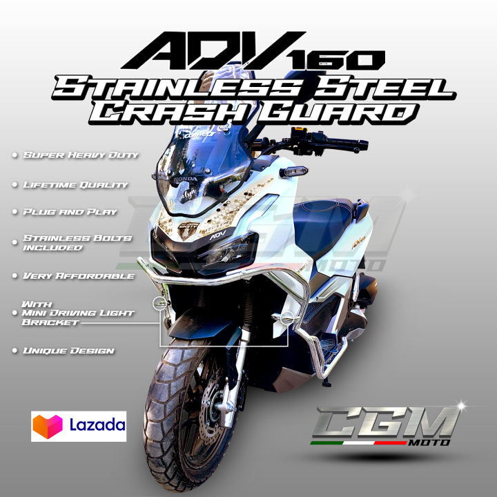 ADV 160 HALF FULL Armor Crash Guard With MDL Bracket Top Box