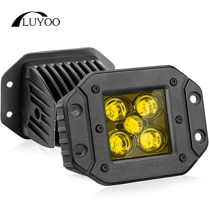 Luyoo Flush Mount Led Work Light Bar Off Road Spotlight V V