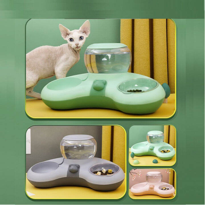 Pet Feeder Water Automatic Tempat Makan Minum Hewan Otomatis Lazada