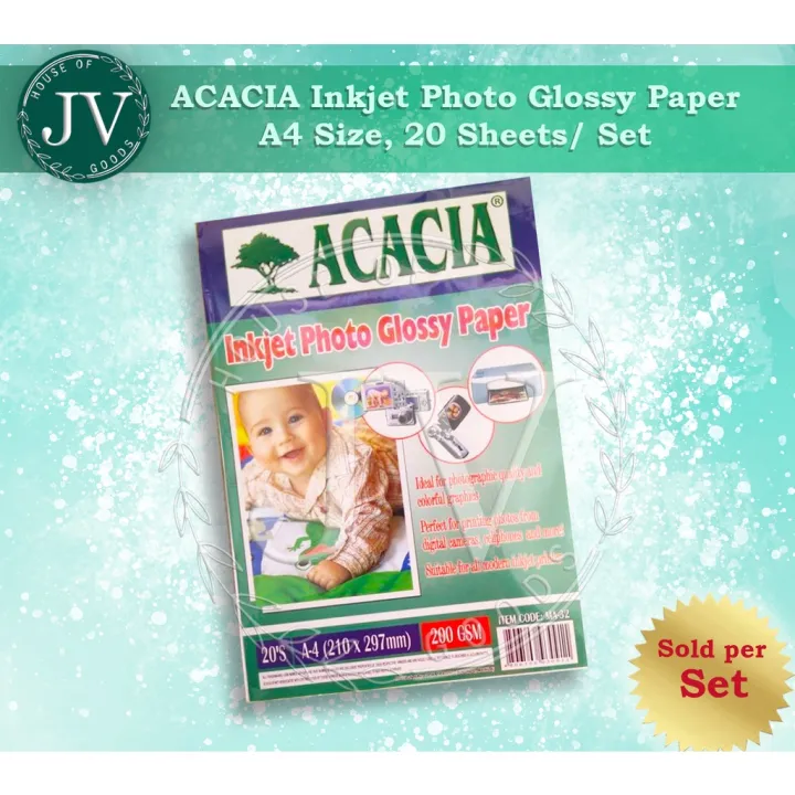 Photo Glossy Paper Sheets Acacia Lazada Ph