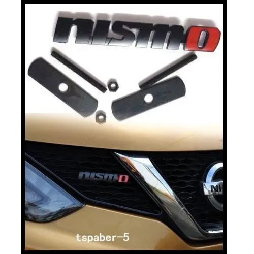 Black Nismo Grill Emblem Badge D Metal Logo Racing Front Hood Grille