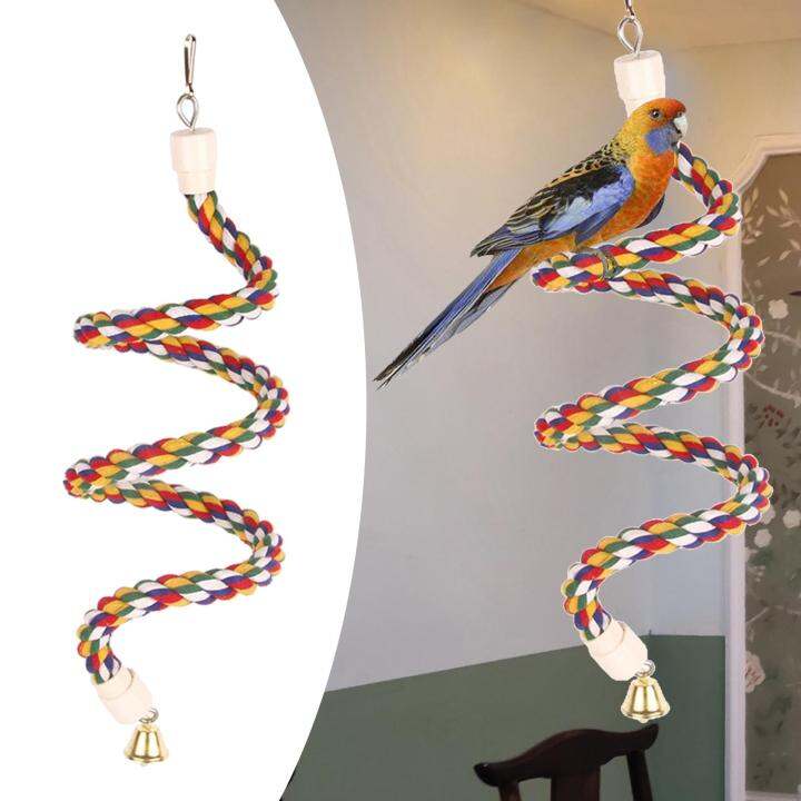 Loviver Bendable Bird Rope Perch Chew Perches Parrot Climbing Rope