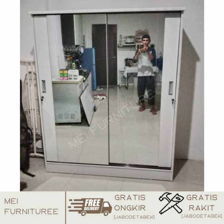 Lemari Sliding Pintu Full Kaca Cermin Lemari Sliding Minimalis