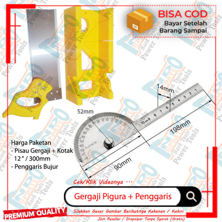 Penggaris Busur Stainless Pengaris Mistar Steel Protractor Angle