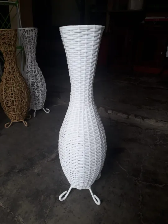 Vas Guci Anyam Rotan Sintetis 60 Cm Lazada Indonesia