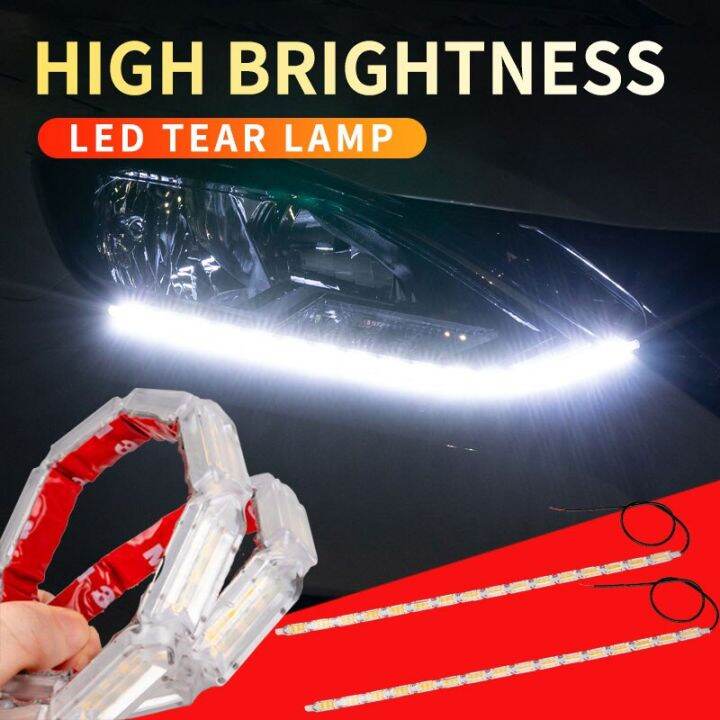 Super Bright Led Daytime Running Lights Waterproof Flexbile Car DRL