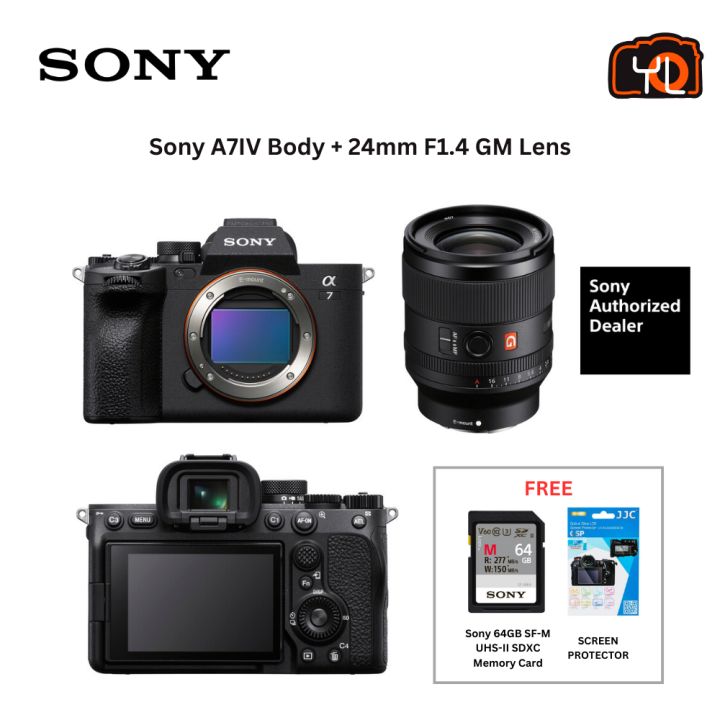 Sony A7IV Body 24mm F1 4 GM Lens Lazada