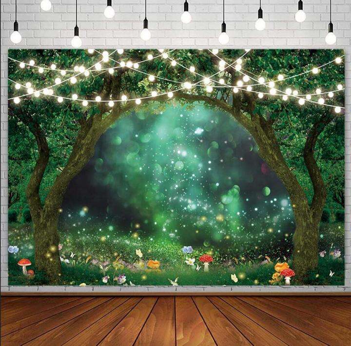 Spring Enchanted Garden Backdrop Forest Fairy Wonderland Woodland