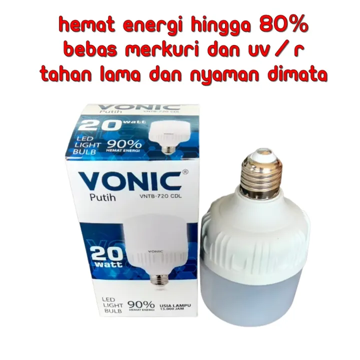 Lampu Led Vonic 5 Watt 10 Watt 15 Watt 20 Watt Lampu Bohlam Vonic LED