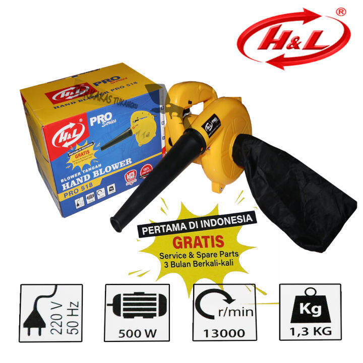 Blower Angin Tangan H L Pro 518 Hand Blower Pengering Tiup Dan Sedot