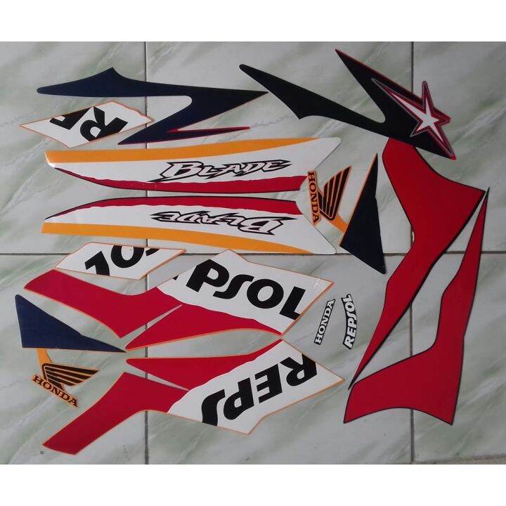 Stiker Striping Honda Blade Repsol Lazada Indonesia