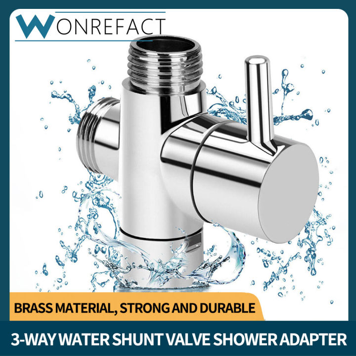 Brass Diverter Valve Way Water Separator Shower Tee Adapter