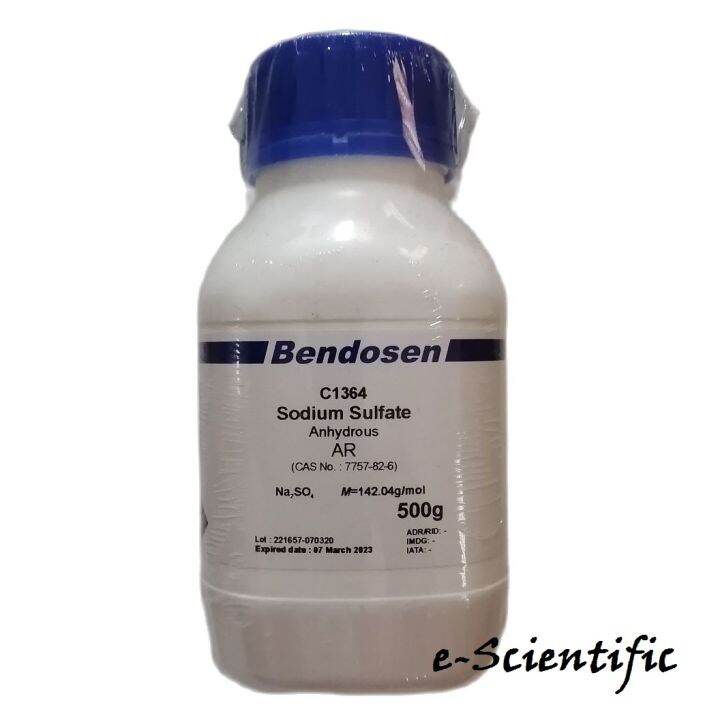 Sodium Sulfate Anhydrous AR 500g BENDOSEN Lazada