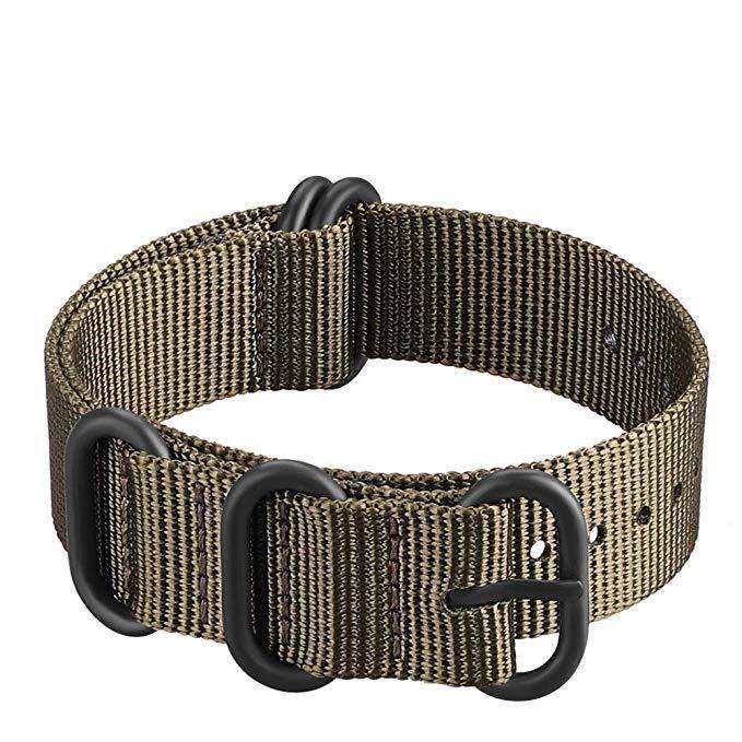 Beige Zulu Watchbands 20mm Nylon Watchstraps 22mm Nato Watch Straps