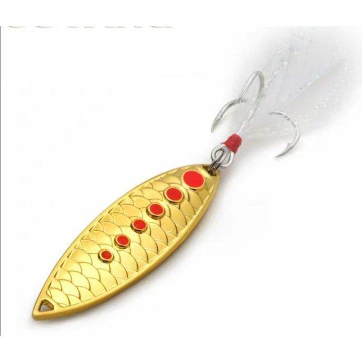 Umpan Tiruan Laut Sea Water Metal Jig Lure Spoon Bakau Free Hook