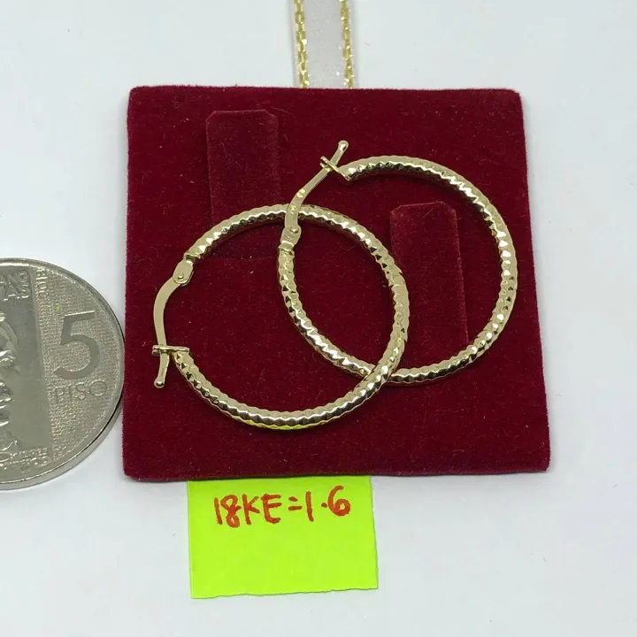 18k Saudi Gold Earing Pawnable Lazada PH