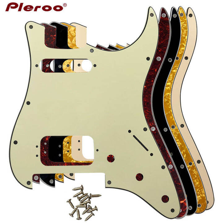 Pleroo Guitar Pickguard For US 11 Screw Holes Stratocaster With Floyd