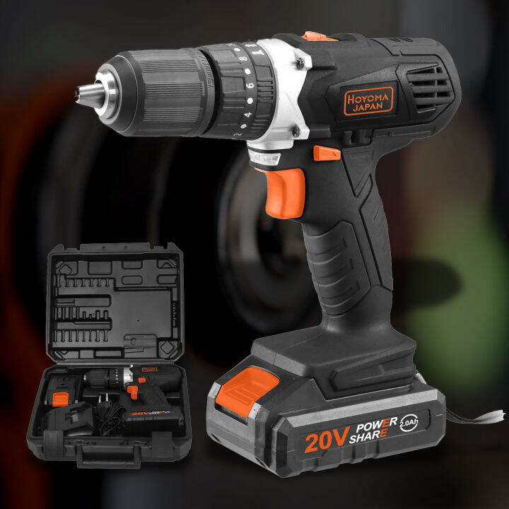 Cordless Impact Drill 13mm HOYOMA HT CID20V2B GARNICASURPLUS STORE