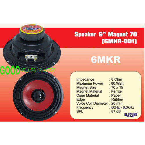 SPEAKER ELSOUND 6 INCH MAGNET BESAR ORIGINAL Lazada Indonesia