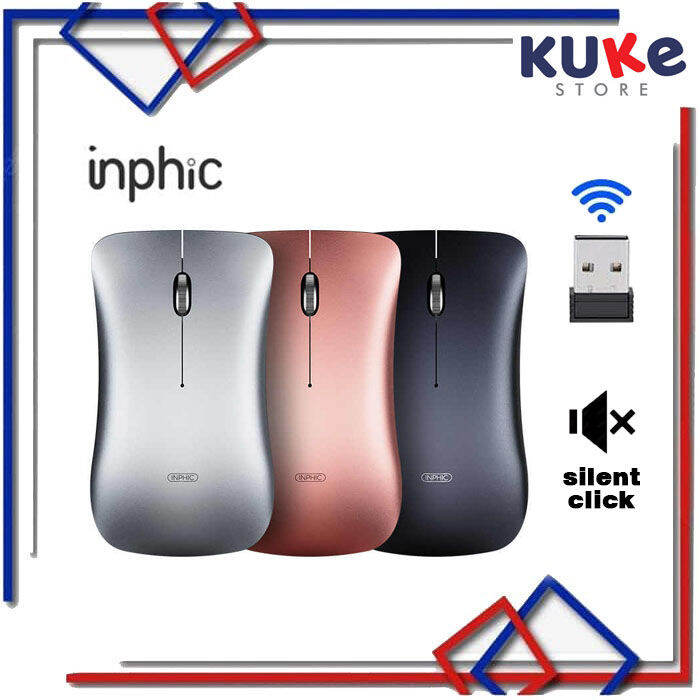 Kuke Inphic Mouse Wireless Rechargeable Usb Power Saving Inphic P M