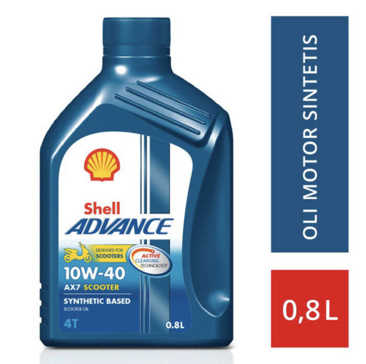 Oli Shell Advance AX7 Matic Scooter SAE 10W 30 800 ML ORIGINAL 100