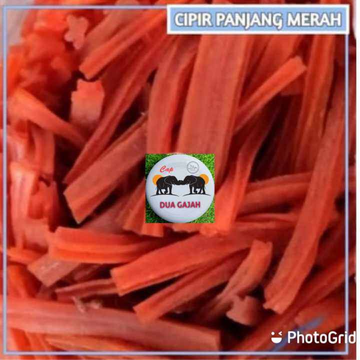 1kg Kerupuk Krupuk Mentah Krecek Cipir Kecipir Panjang Merah