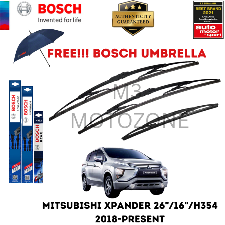 Bosch Advantage Wiper Blade Bundle For Mitsubishi Xpander 2018 Present