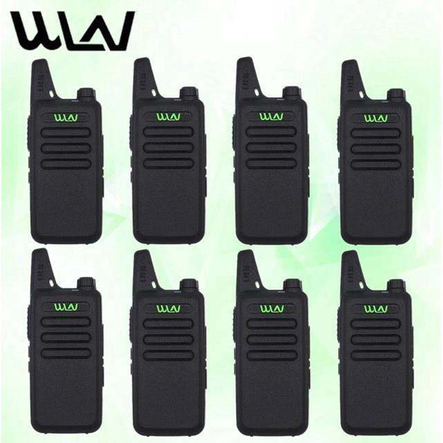 SET OF 8 WLN KD C1 UHF 400 470MHZ 16 Channel Two Way Walkie Talkie