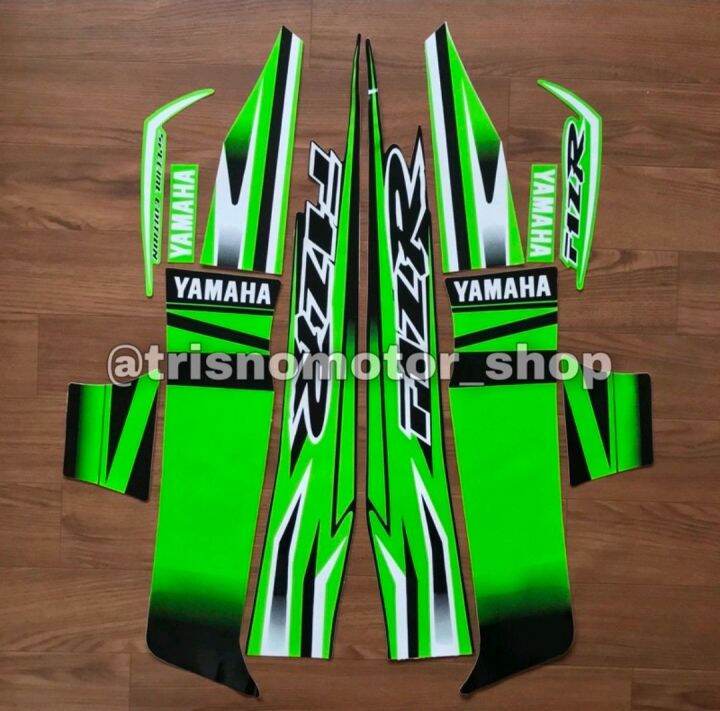 Striping Polet Body Yamaha Fiz R F1Z R Special Edition Hijau Sticker