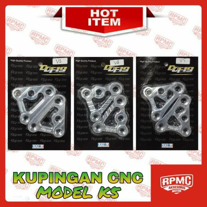 KUPINGAN LAMPU MODEL K5 CNC BY DDF BRAKET HEADLAMP UNIVERSAL CB GL