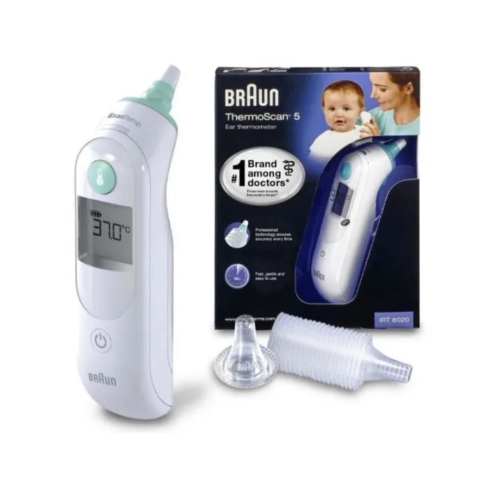 Braun Thermoscan 5 IRT6020 Ear Thermometer With 20 FiltersLwu Lazada PH