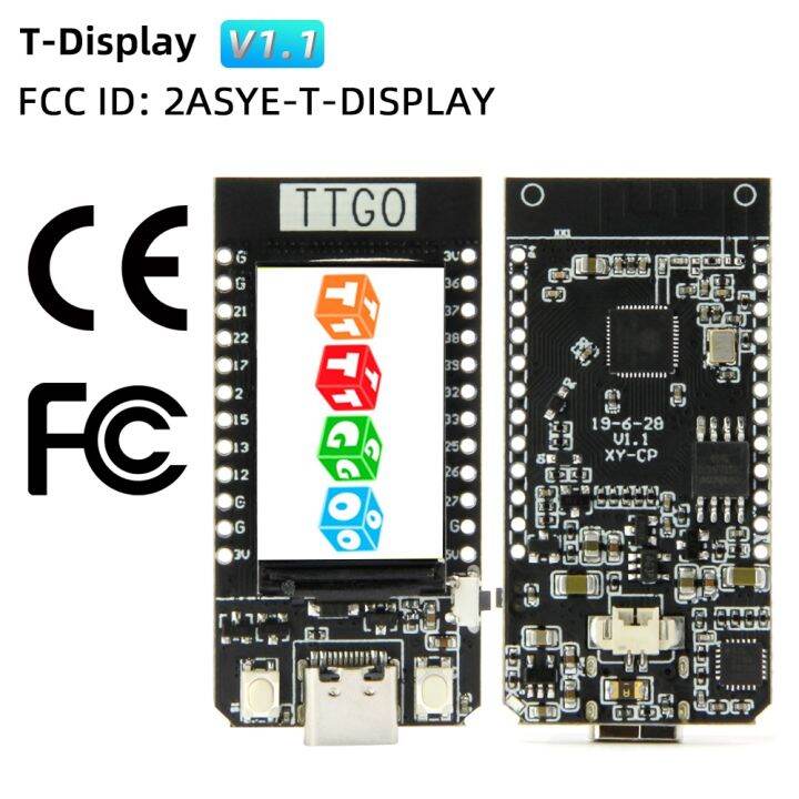 Lilygo Ttgo T Display Esp Development Board Wifi Bluetooth Inch