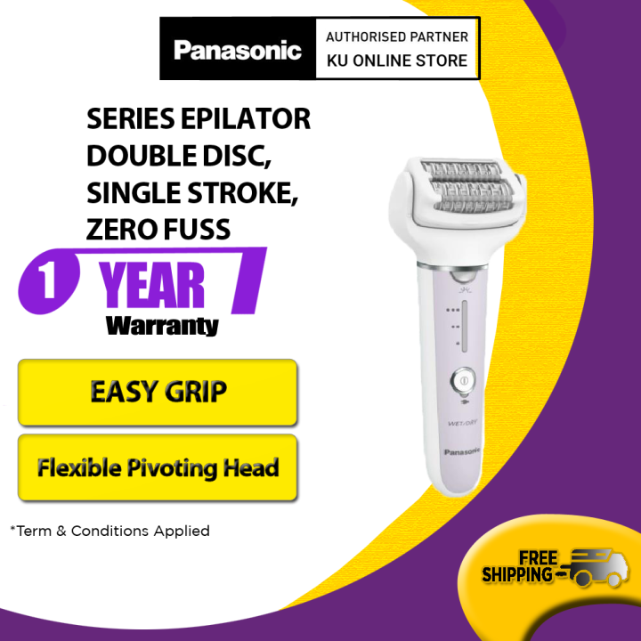 PANASONIC ES EY90 EY SERIES ELECTRIC EPILATOR DOUBLE DISC SINGLE STROKE