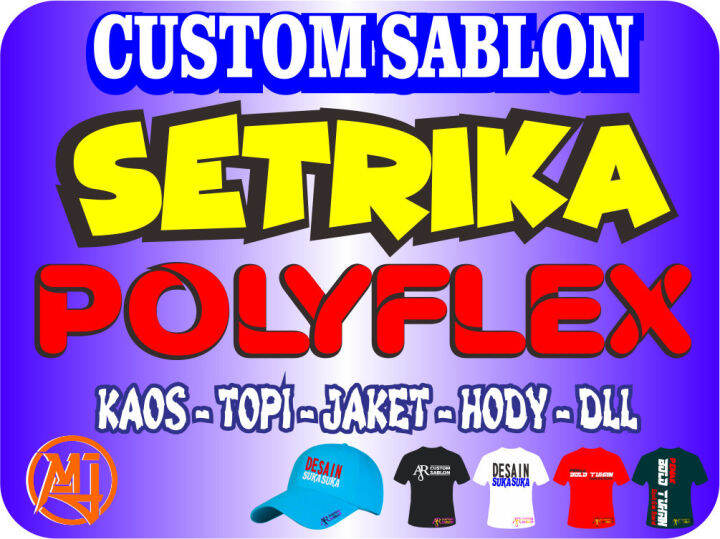 Sablon Kaos Sendiri Pakai Setrika Bahan Polyflex Desain Bebas Lazada