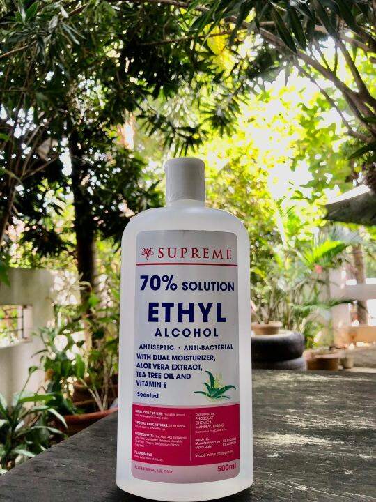 Supreme Ethyl Alcohol 70 Solution Antiseptic Anti Bacterial With Dual