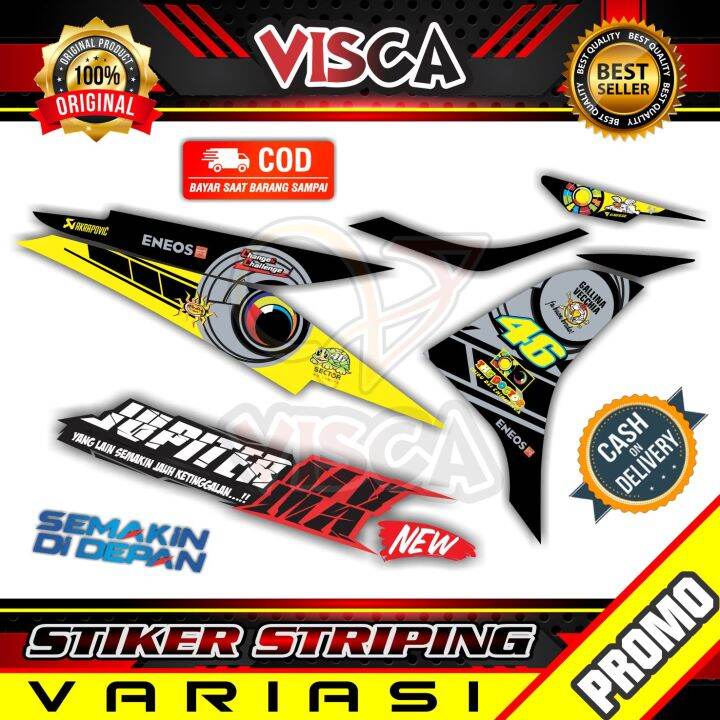 Stiker Striping Jupiter Mx New 135 Variasi New Rossi Lazada Indonesia