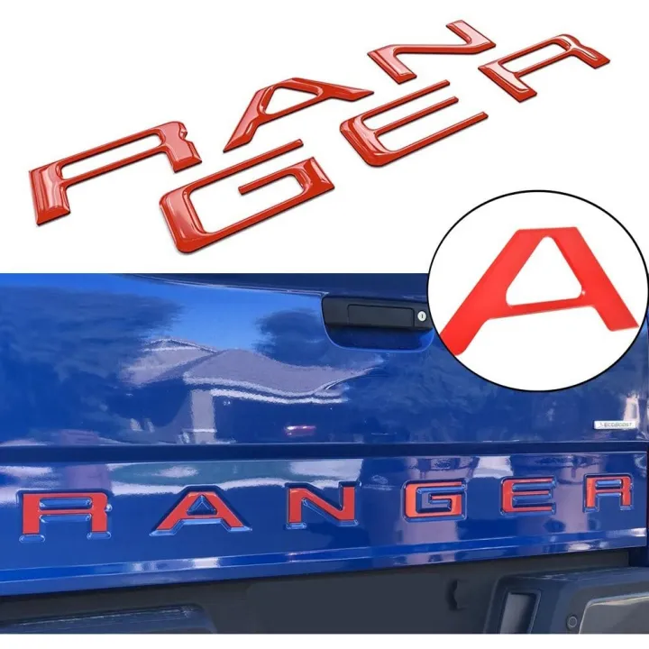 Tailgate Insert Letters For Ford Ranger D Raised Decals