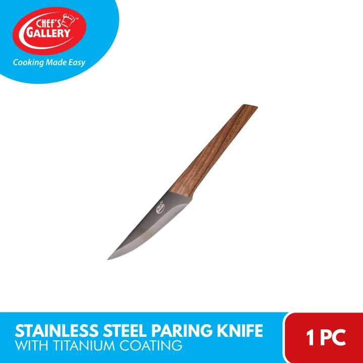 Chef S Gallery Stainless Steel Paring Knife Non Stick Titanium Coating