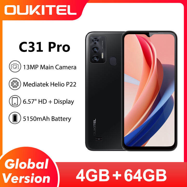 Oukitel C31 Pro Smartphone 4Gb 64Gb Mobiele Phone13MP Camera 5150Mah 6