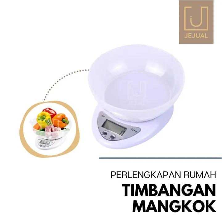 Timbangan Mangkok Dapur Digital Kg Timbang Kitchen Scale Kue Snack