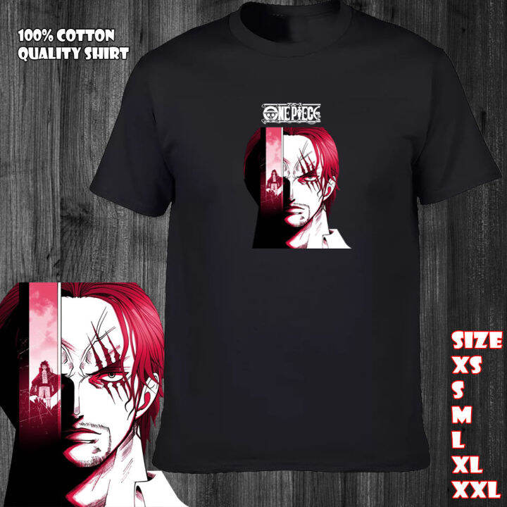 ONE PIECE Red Haired Shanks One Piece Logo Shirt Trending Anime Design