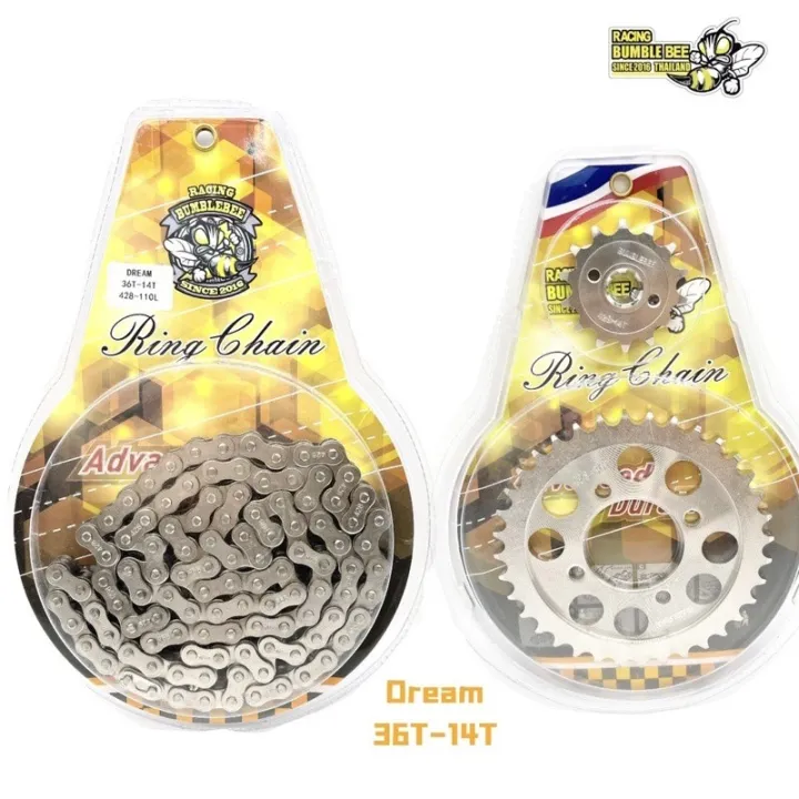 Chain Sprocket Set Dream C T T Sss Chrome Racing Bumblebee