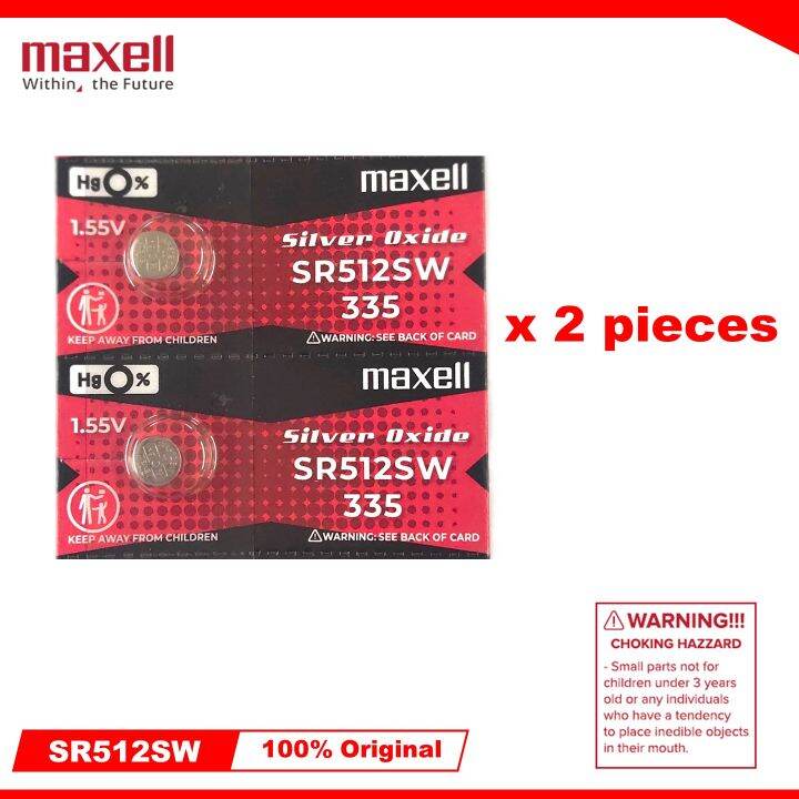 Maxell SR512SW Silver Oxide Battery Pack Of 2 Lazada PH