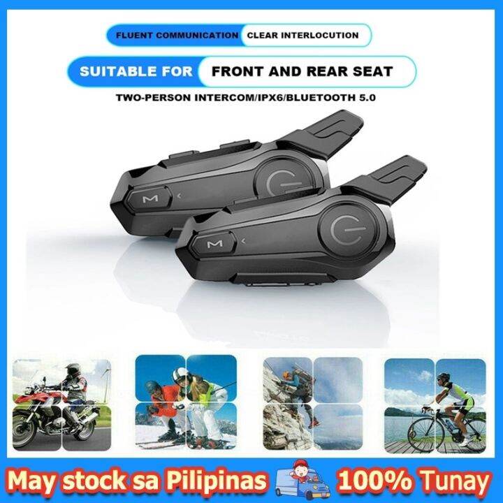 Motorcycle Helmet Bluetooth Intercom Headset E1 Wireless BT