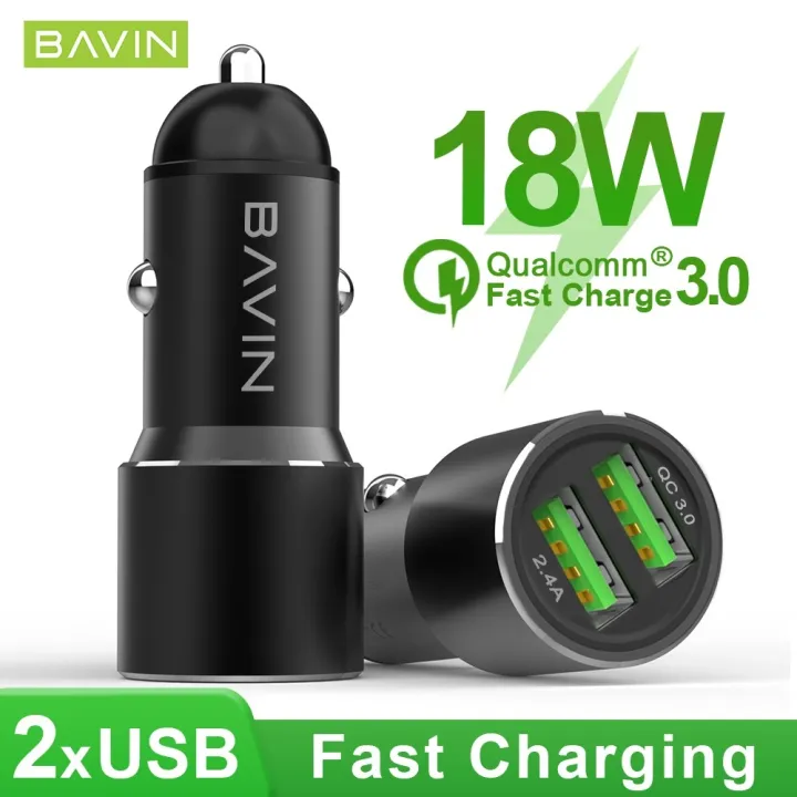 Bavin Pc U C W Fast Charge Qc Car Charger W W Pd Type C