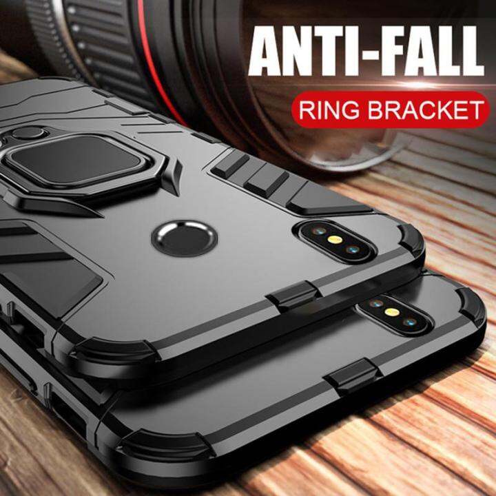 Luxury Armor Ring Case For Xiaomi Poco X5 Pro Case Magnetic Anti Fall